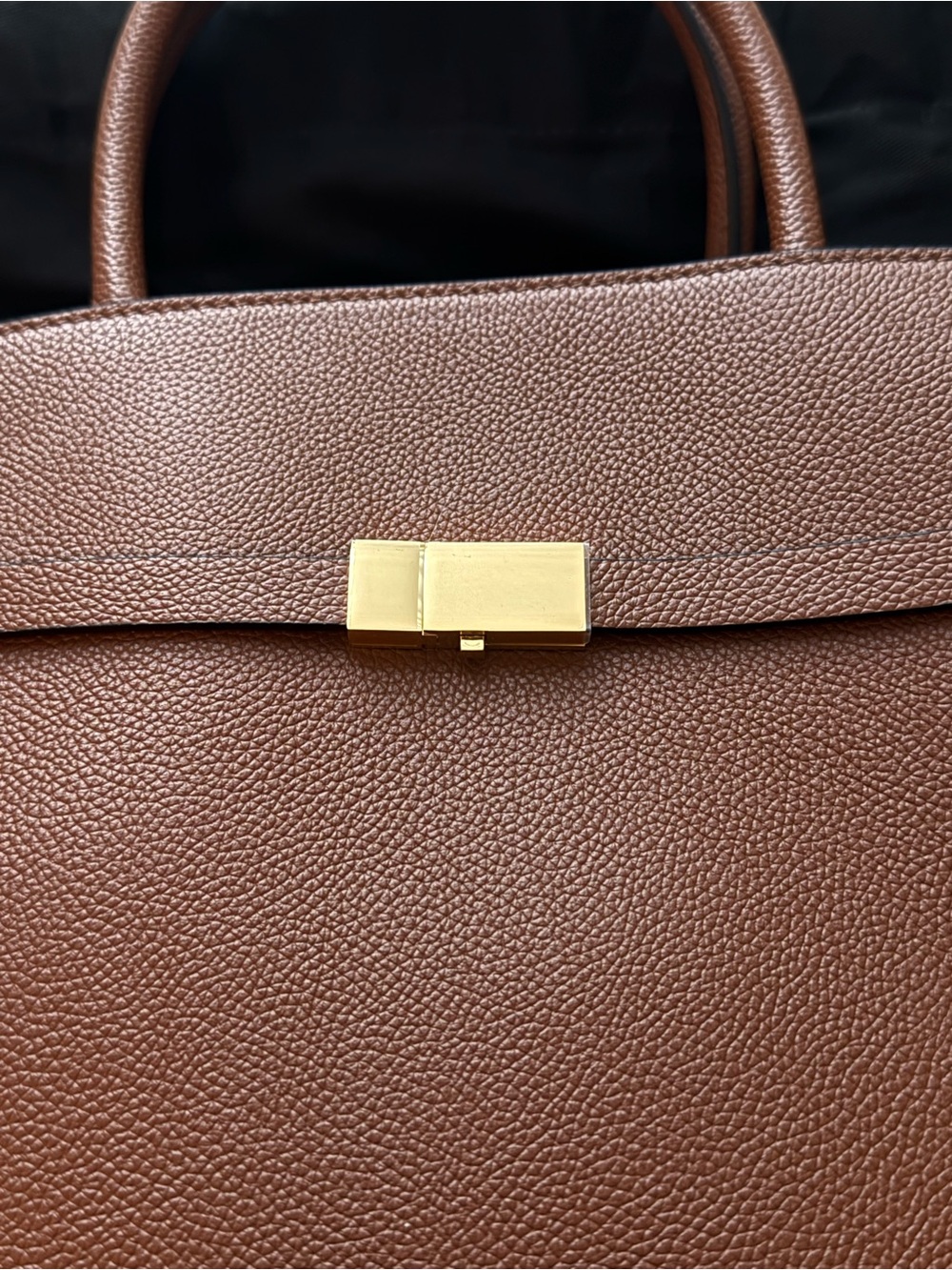 DeMellier The Hudson Bag in Tan Small Grain Leather with Crossbody Strap NEW - Picture 3 of 9